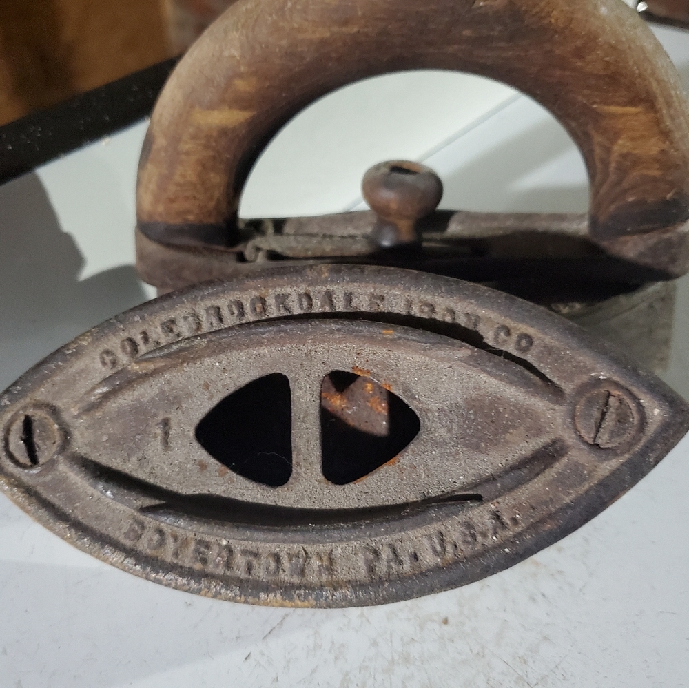 Antique iron press